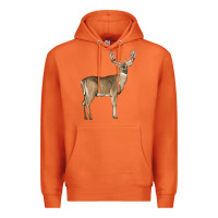 Carrot white tailed buck deer Premium Hoodie - LillyAllenDesigns