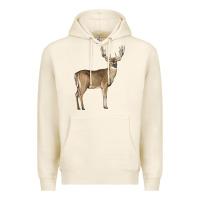 Tofu white tailed buck deer Premium Hoodie - LillyAllenDesigns