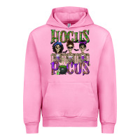 Fuchsia Pink Hocus Pocus with Skeletons Urban Hoodie - texasbilliewilder