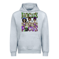 Heather Grey Hocus Pocus with Skeletons Urban Hoodie - texasbilliewilder