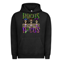 Pigment Black Hocus Pocus with Skeletons Urban Hoodie - texasbilliewilder