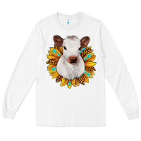White sunflower heifer Long Sleeve Tee - JahusDesignShop