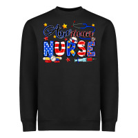 Black American Nurse Heavyweight Sweatshirt - Neo Western
