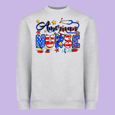 American Nurse Heavyweight Sweatshirt Designed By Neo Western