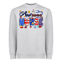 Heather Grey American Nurse Heavyweight Sweatshirt - Neo Western
