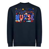 Navy American Nurse Heavyweight Sweatshirt - Neo Western