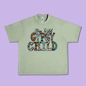Stay Wild Gypsy Child Urban Heavy Tee Designed By Cowhidedigitalart