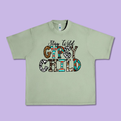 Stay Wild Gypsy Child Urban Heavy Tee Designed By Cowhidedigitalart