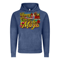 Vintage Denim Happy Cinco de Mayo Vintage Hoodie - texasbilliewilder