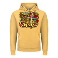 Vintage Mustard Happy Cinco de Mayo Vintage Hoodie - texasbilliewilder