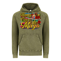 Vintage Olive Happy Cinco de Mayo Vintage Hoodie - texasbilliewilder