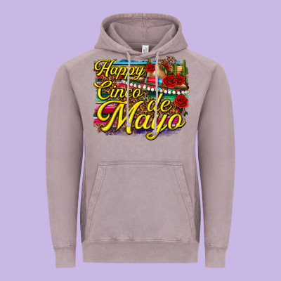 Happy Cinco De Mayo Vintage Hoodie Designed By Texasbilliewilder