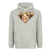 Moon Dust scottish cow Heavyweight Hoodie - NancyCooperArtShop