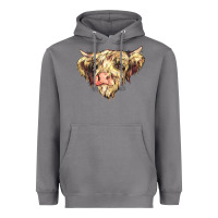 Storm scottish cow Heavyweight Hoodie - NancyCooperArtShop