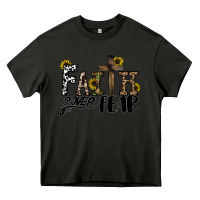 Asphalt faith over fear Heavy Core Tee - CowhideDigitalArt
