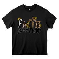 Black faith over fear Heavy Core Tee - CowhideDigitalArt