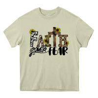 Mossy faith over fear Heavy Core Tee - CowhideDigitalArt