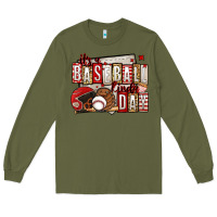 Army Green it's a baseball kinda day Long Sleeve Tee - Jasminsmagicworld