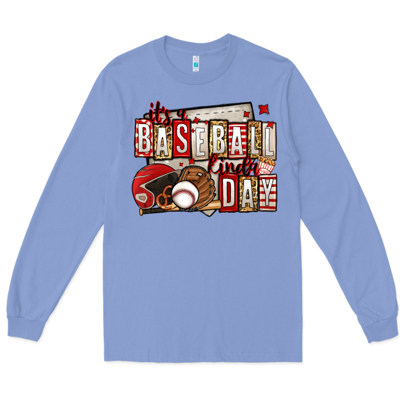 It's A Baseball Kinda Day Long Sleeve Tee by Jasminsmagicworld | Teevron