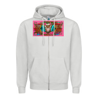 Dove Grey western baby boer goat pink flowers serape leopard pink glitter patter Zipper Hoodie - BarkalooDesign