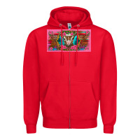 Red western baby boer goat pink flowers serape leopard pink glitter patter Zipper Hoodie - BarkalooDesign