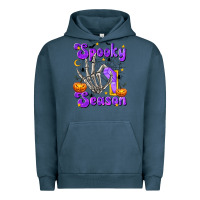 Pigment Midnight Navy Spooky Season On Urban Hoodie - texasbilliewilder