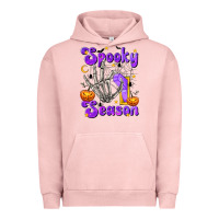 Pigment Salmon Spooky Season On Urban Hoodie - texasbilliewilder