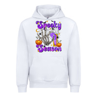 White Spooky Season On Urban Hoodie - texasbilliewilder
