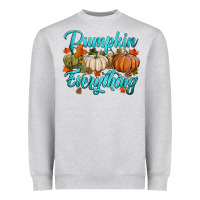 Heather Grey pumpkin everything Heavyweight Sweatshirt - HRA Design Shop