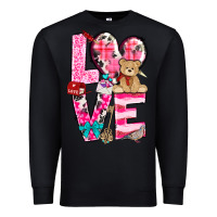 Black love valentines day Premium Sweatshirt - NancyCooperArtShop