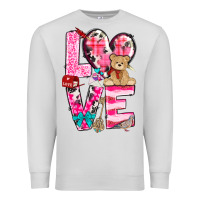Dove Grey love valentines day Premium Sweatshirt - NancyCooperArtShop