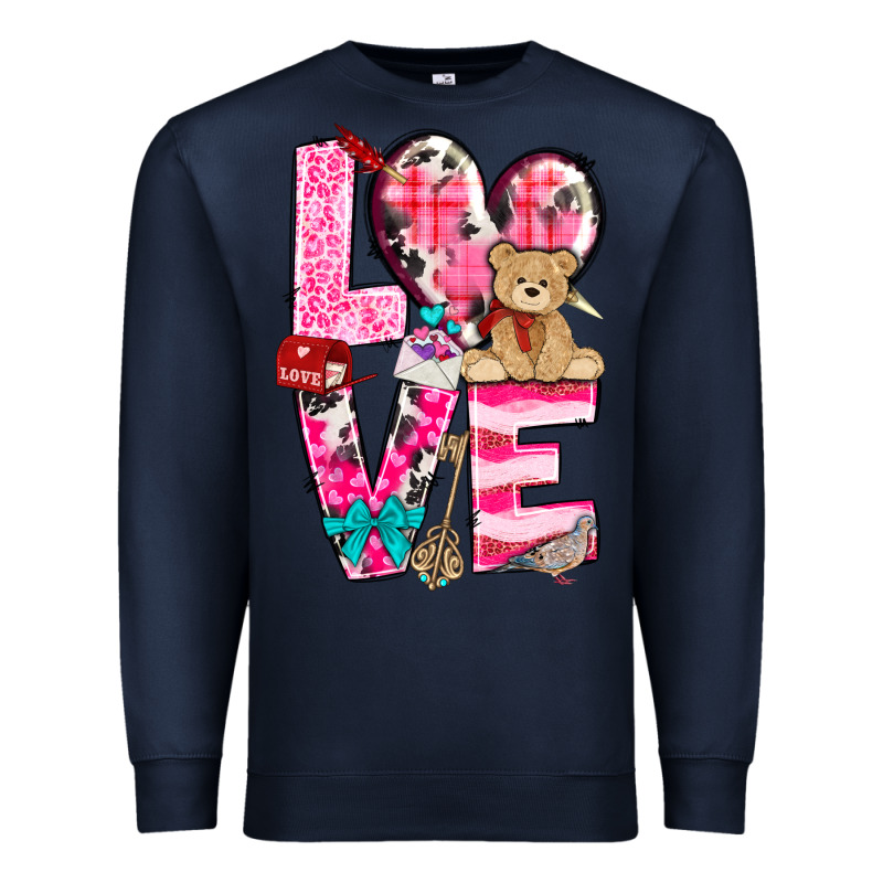 Love Valentines Day Premium Sweatshirt by NancyCooperArtShop | Teevron