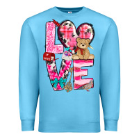 Ocean Blue love valentines day Premium Sweatshirt - NancyCooperArtShop