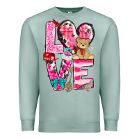Seafoam love valentines day Premium Sweatshirt - NancyCooperArtShop