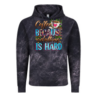 Cloud Black coffee because adulting is hard Vintage Hoodie - Zillion Design Studio