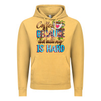 Vintage Mustard coffee because adulting is hard Vintage Hoodie - Zillion Design Studio