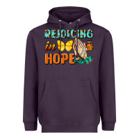 Plum rejoicing in hope Heavyweight Hoodie - NancyCooperArtShop