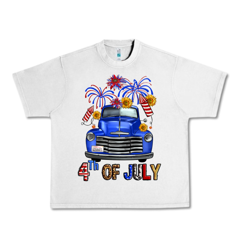 Western Fourth Of July Truck Urban Heavy Tee by FaDigitalArtStudio | Teevron