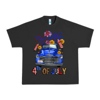 Pigment Black western fourth of july truck Urban Heavy Tee - FaDigitalArtStudio