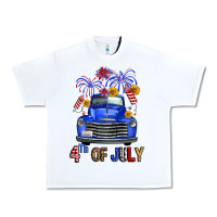 White western fourth of july truck Urban Heavy Tee - FaDigitalArtStudio