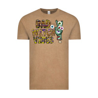 Vintage Coffee bad witch vibes Vintage Tee - CowhideDigitalArt