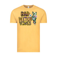 Vintage Mustard bad witch vibes Vintage Tee - CowhideDigitalArt