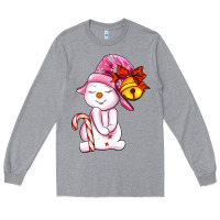 Heather Grey winter pink snowman Long Sleeve Tee - AdoDesignShop