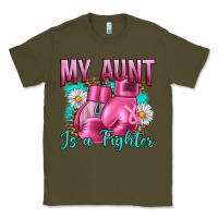 Army Green Breast Cancer My Aunt İs A Fighter Classic Tee - Artiststas