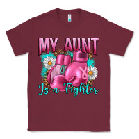 Burgundy Breast Cancer My Aunt İs A Fighter Classic Tee - Artiststas