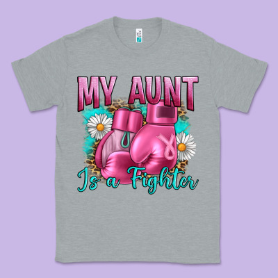 Breast Cancer My Aunt İs A Fighter Classic Tee Designed By Artiststas