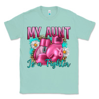 Seafoam Breast Cancer My Aunt İs A Fighter Classic Tee - Artiststas