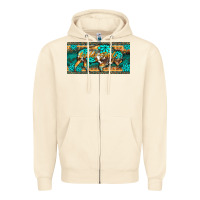 Sandshell western  bison wild soul turquoise's gemstones  license plate template Zipper Hoodie - BarkalooDesign