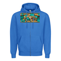 True Royal western  bison wild soul turquoise's gemstones  license plate template Zipper Hoodie - BarkalooDesign