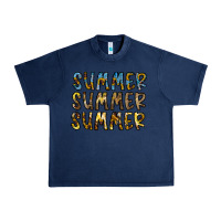 Navy summer summer Urban Heavy Tee - CowhideDigitalArt